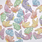 Kawaii Glitter Butterflies Beads-X20